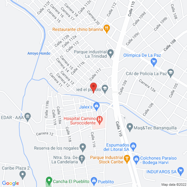 Map of Metro Aires De La Costa