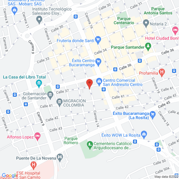 Map of Rafael J. Turbay S.A