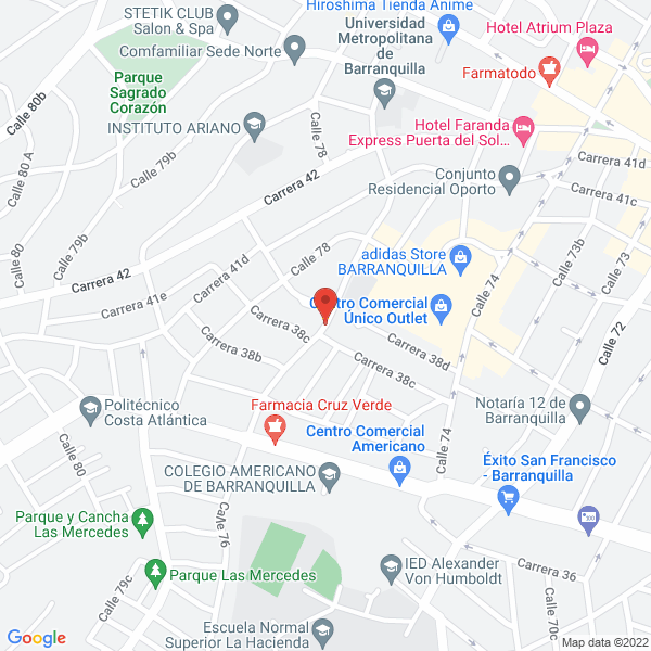 Map of Restaurante Santis