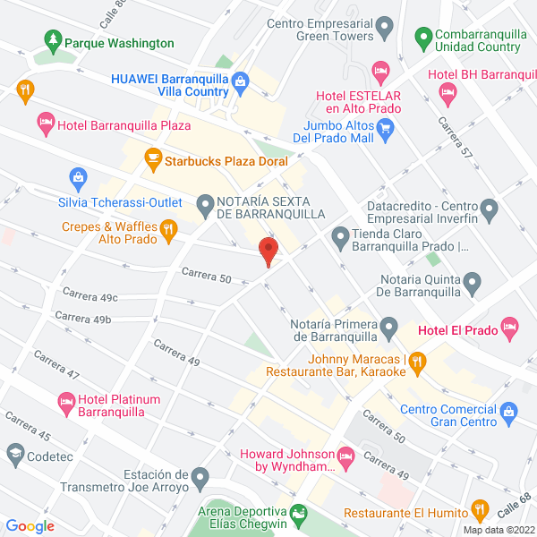 Map of Recaudos & Tributos