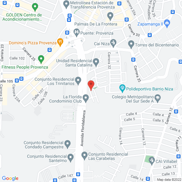 Map of Recreacion Y Turismo El Payador