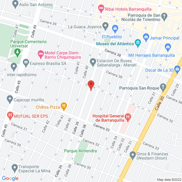 Map of Rectificadora Industrial