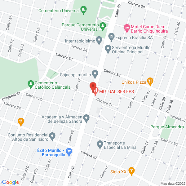 Map of Rectificadora Murillo Ltda.