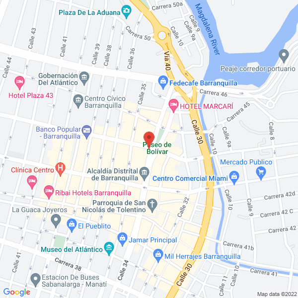Map of Optica Miramar