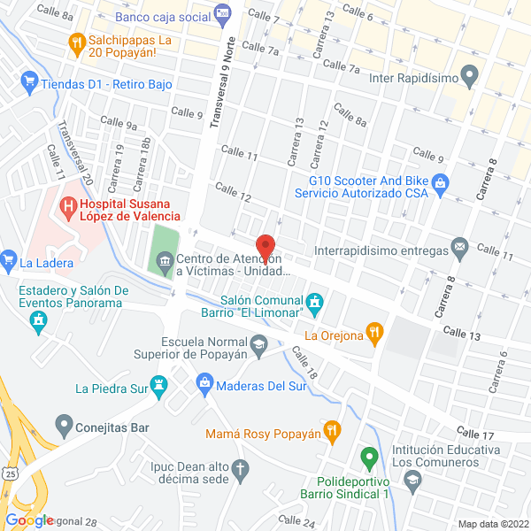 Map of Sal Y Dulce Xpress