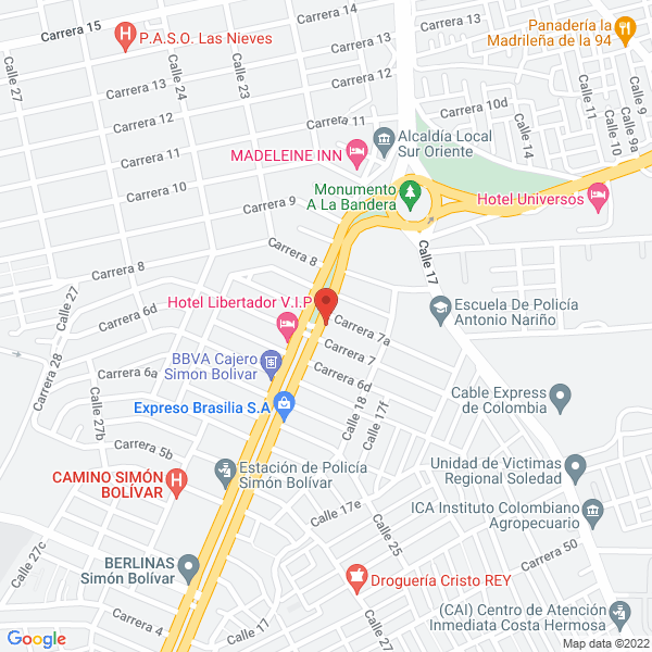 Map of Restaurante La Jave China