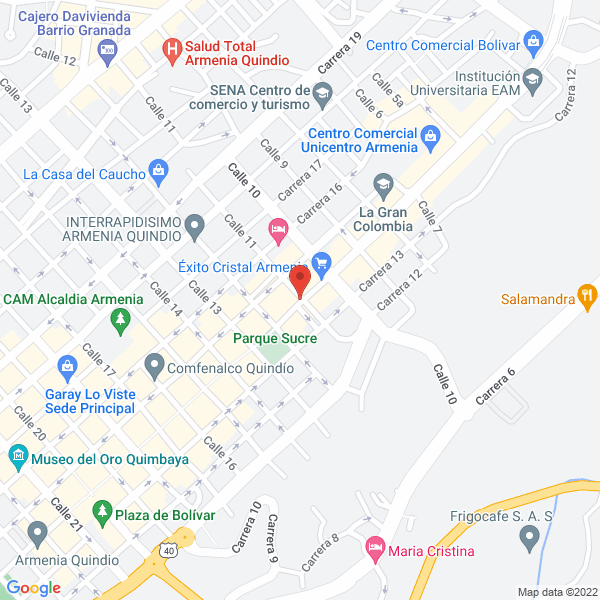 Map of Restaurante Los Arrieros Del Quindío