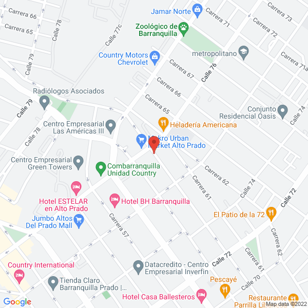 Map of Restaurante Il Pavaroti