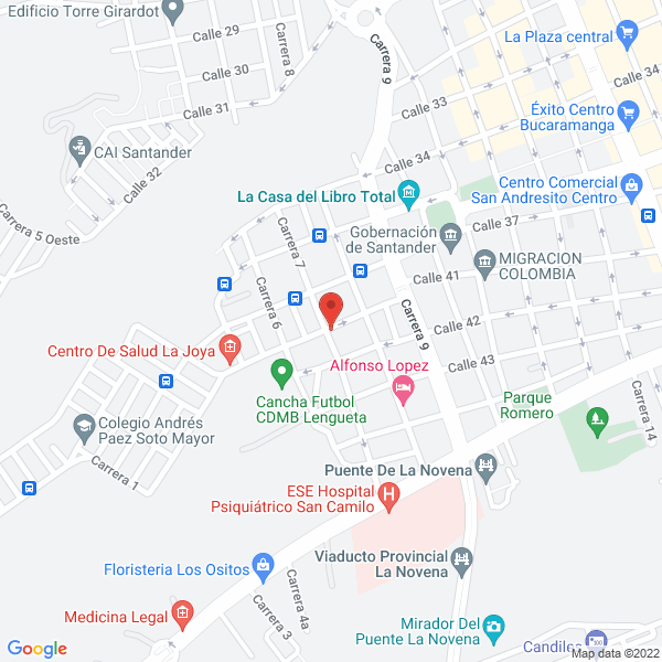 Map of Restaurante La 41