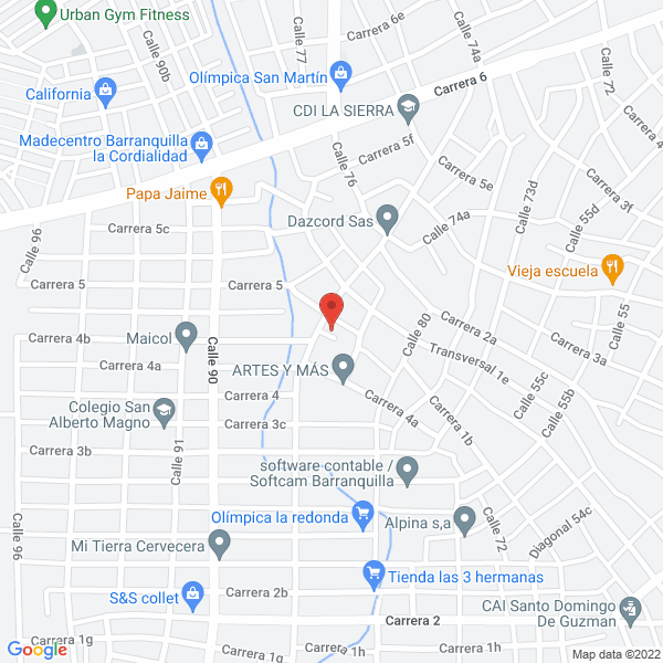Map of Restaurante Canela