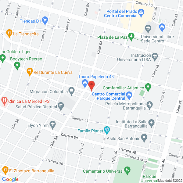 Map of Restaurante Tazka