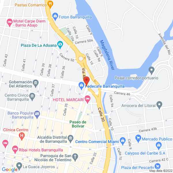 Map of Suministro De Equipos De La Costa Ltda.