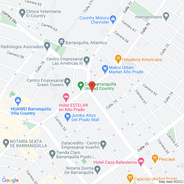 Map of Rojas C.H. Cía Ltda.