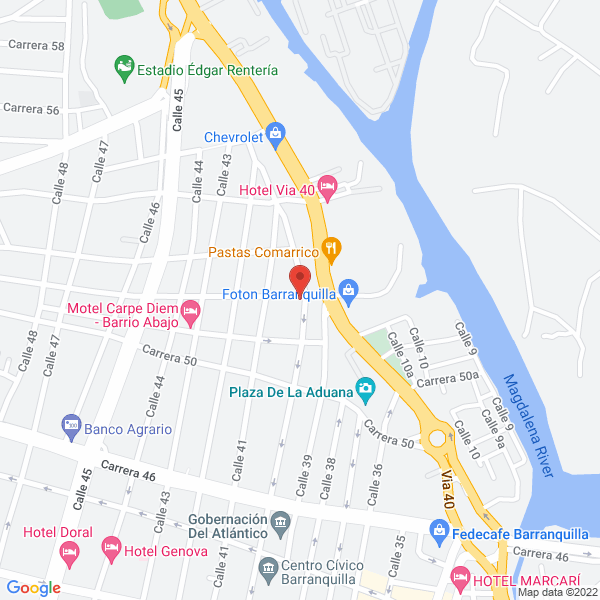 Map of Ruedas Industriales S.A.S.