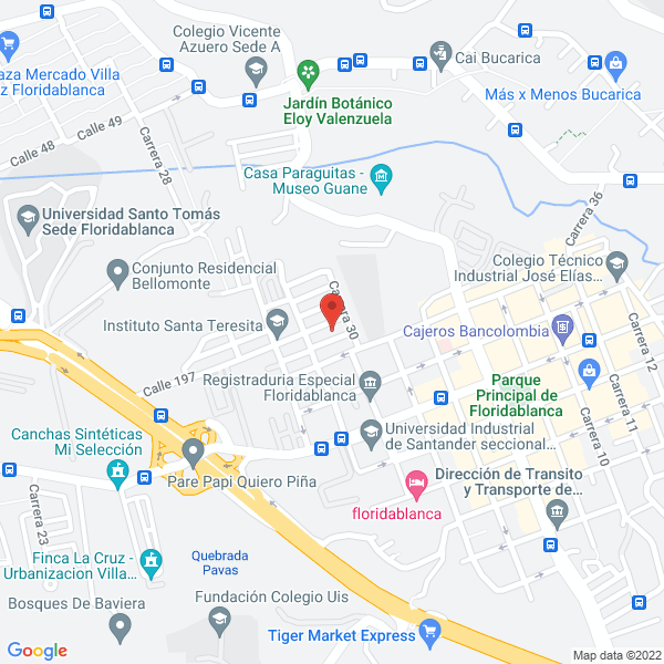 Map of Ruitoque S.A. E.S.P.