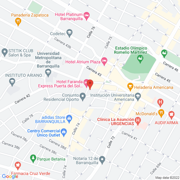Map of Salud Comedicosta I.P.S. S.A.