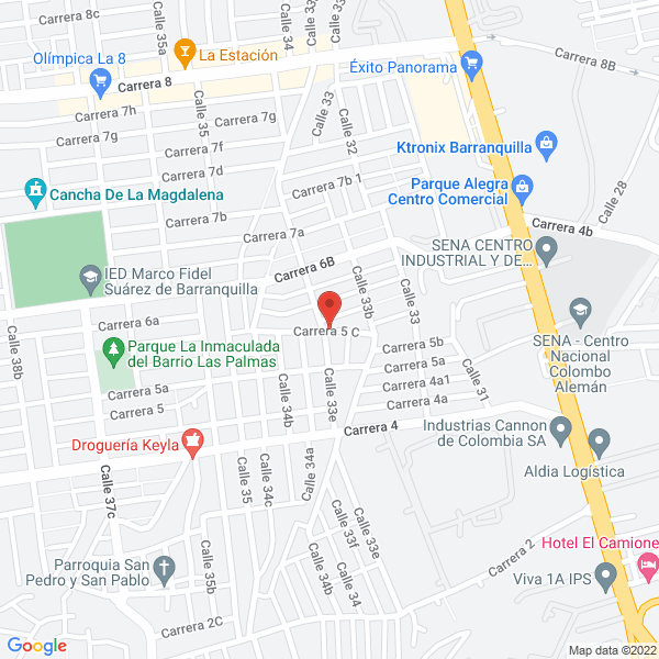 Map of Remacom Del Caribe