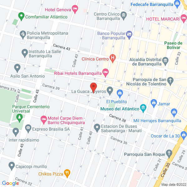 Map of Taberna Residencia La Esmeralda