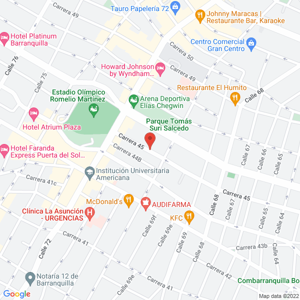 Map of Casanova Motel Spa