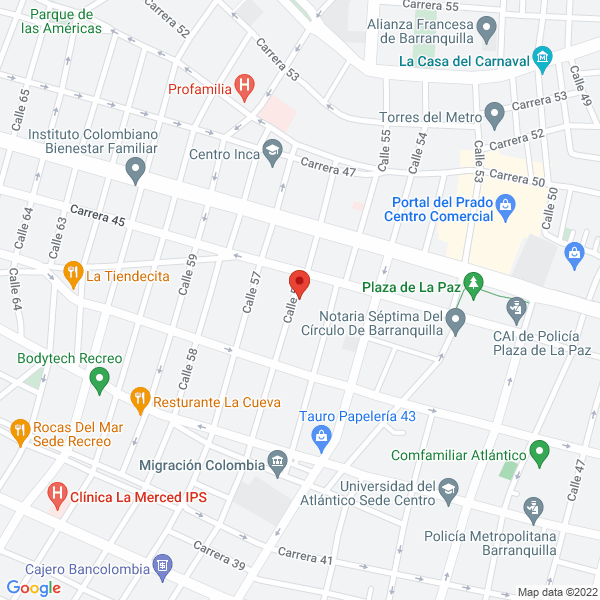 Map of Representaciones Fonina S.A.S.