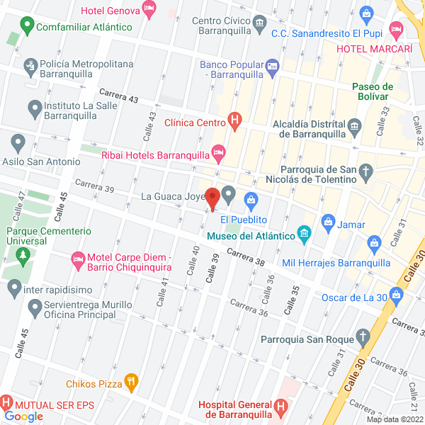 Map of Residencia La Cuna De Venus