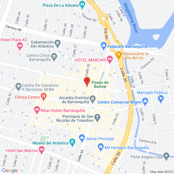 Map of Portal Del Cuero
