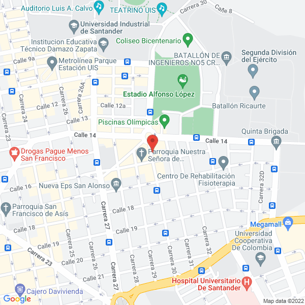 Map of Sastrería De Franco Para Hombres