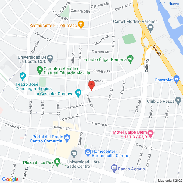 Map of Sorseg De La Costa Ltda