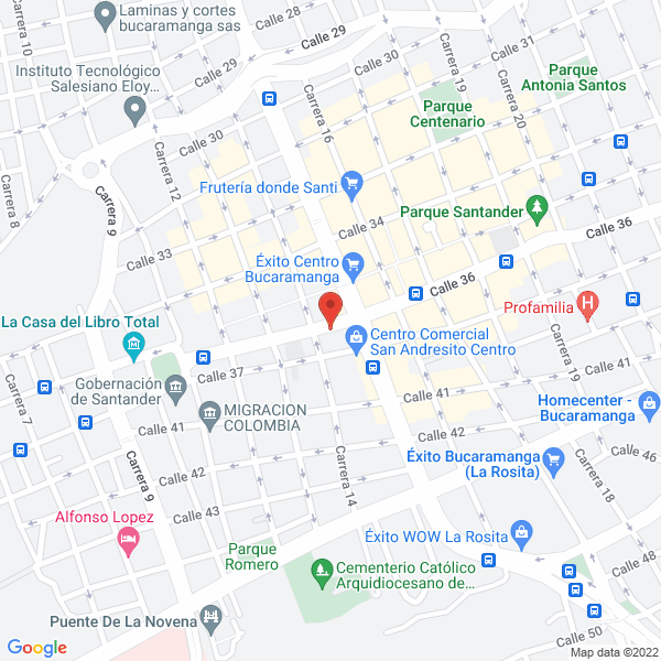 Map of Sebastian Ernesto Gutierrez Vecchio