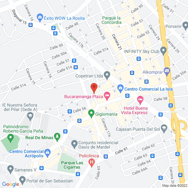 Map of Restaurante El Gran Llanero