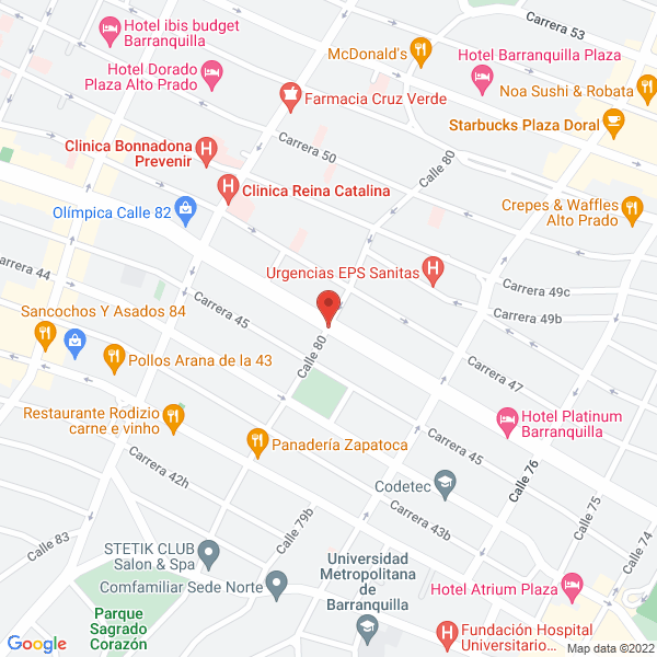 Map of Super Droguería Tov