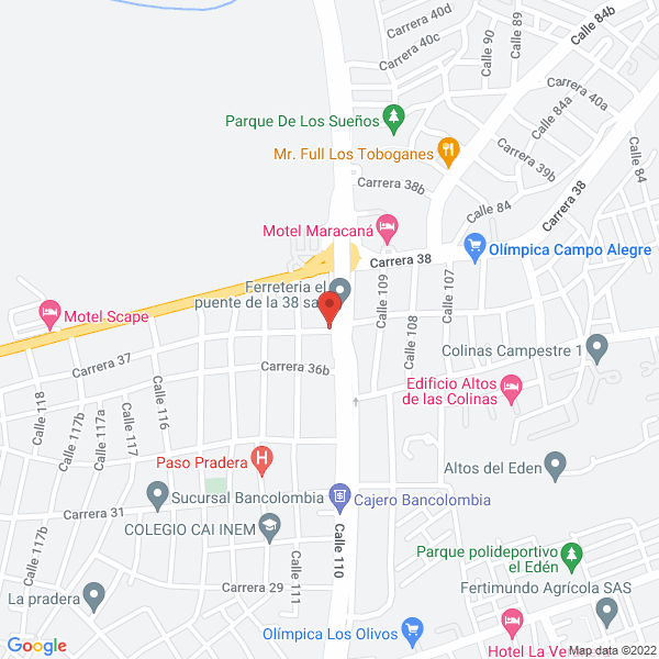 Map of Serbarr Equipos S.A.S.