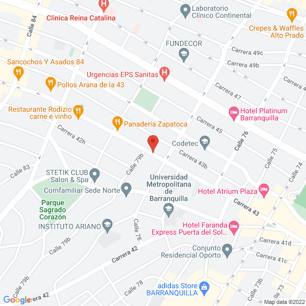 Map of Taxis De La Costa Ltda.