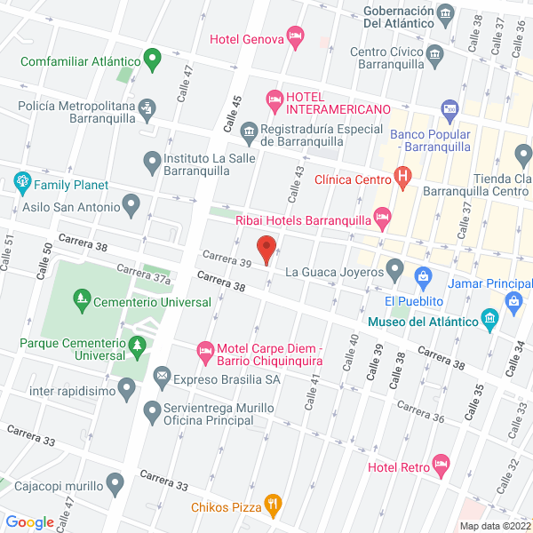 Map of Taller Castaneda