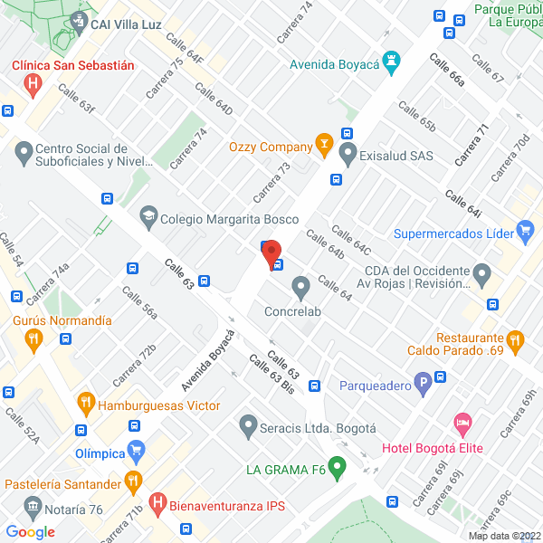 Map of Servimandados Ltda
