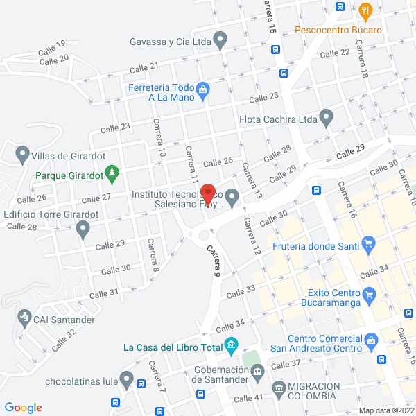 Map of Restaurante Y Cafeteria El Lago