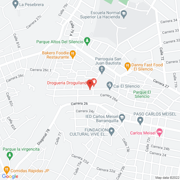 Map of Restaurante Yun Lai