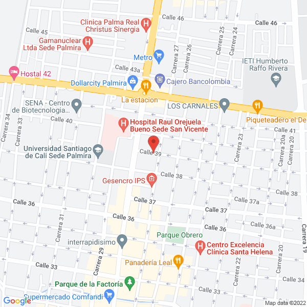 Map of Taller Unión Ltda. Palmira