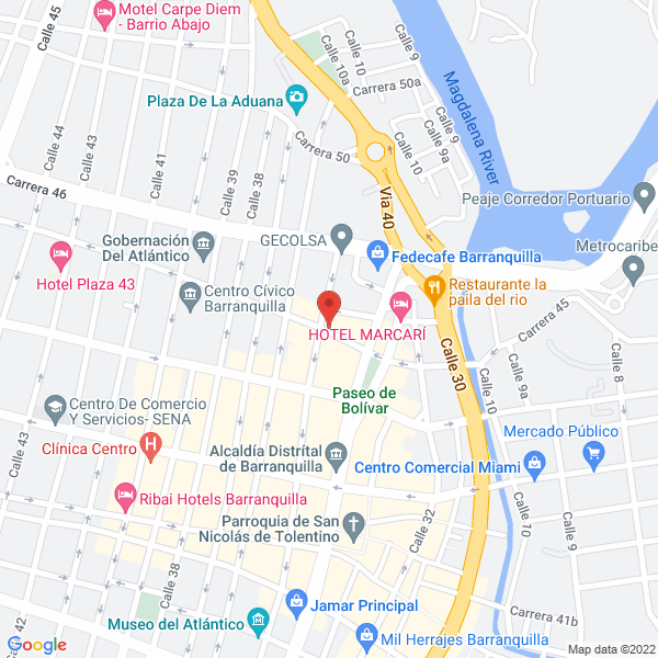 Map of Almacén Comercializadora Beauty Line Colombia