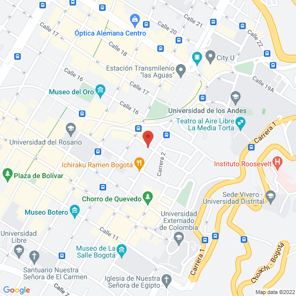 Map of Andina Pozos Ltda.