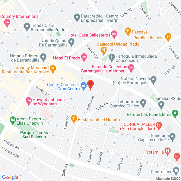 Map of Andrés Papelería