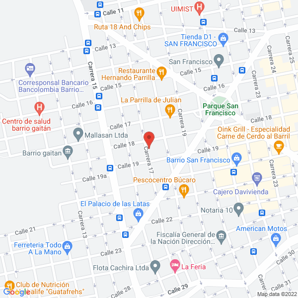 Map of Auto Servicio Núñez Núñez