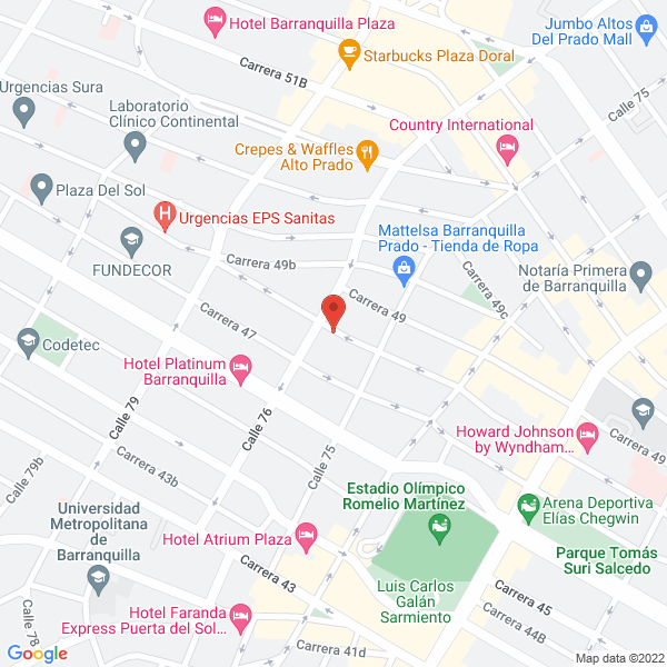 Map of Inmobiliaria Cartagena
