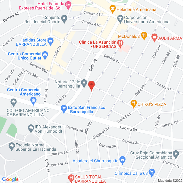 Map of Bordados Y Diseños Janeth Lastra