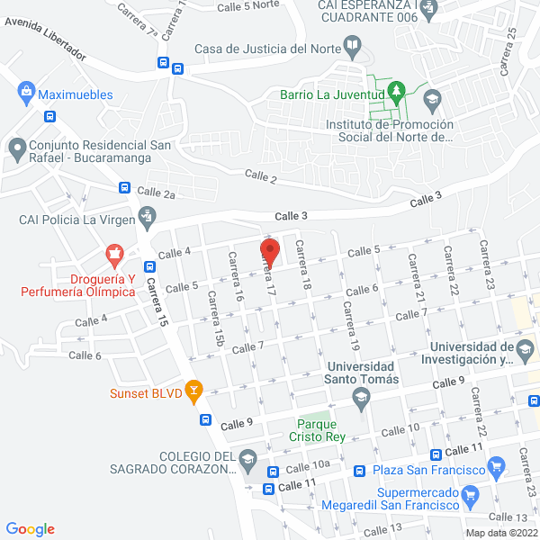 Map of Carrocerías Abc Ltda.