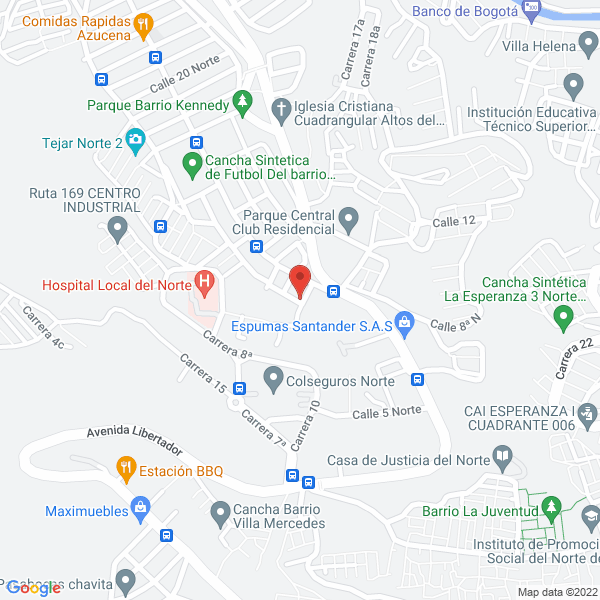 Map of Carpinteria Bellavista