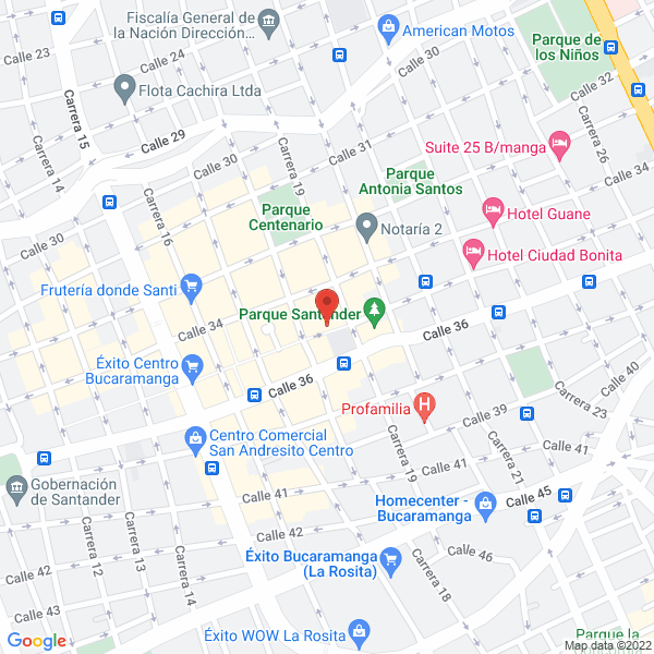 Map of Cambios Bucaramanga