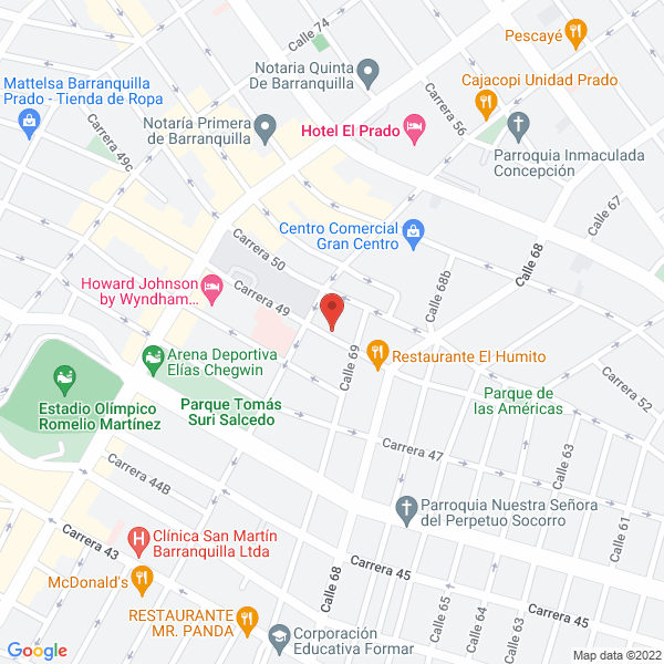 Map of Chau Fan Restaurante Chino