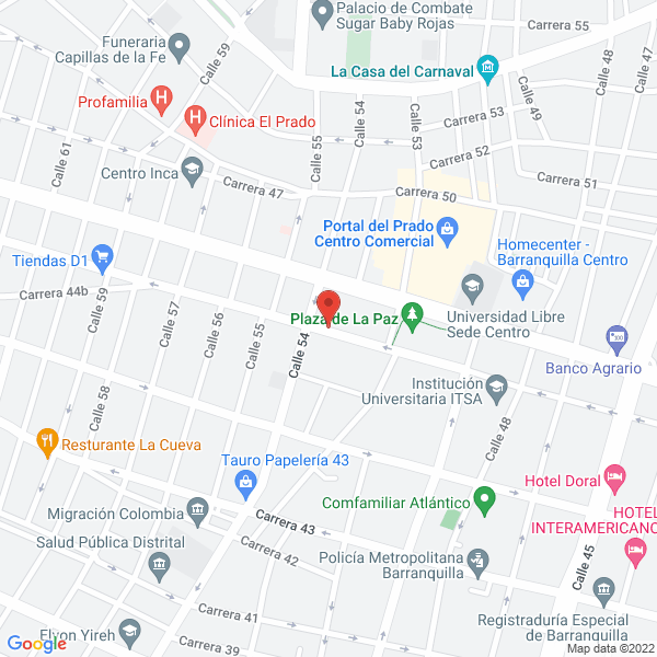 Map of Catedral Metropolitana Marúa Reina