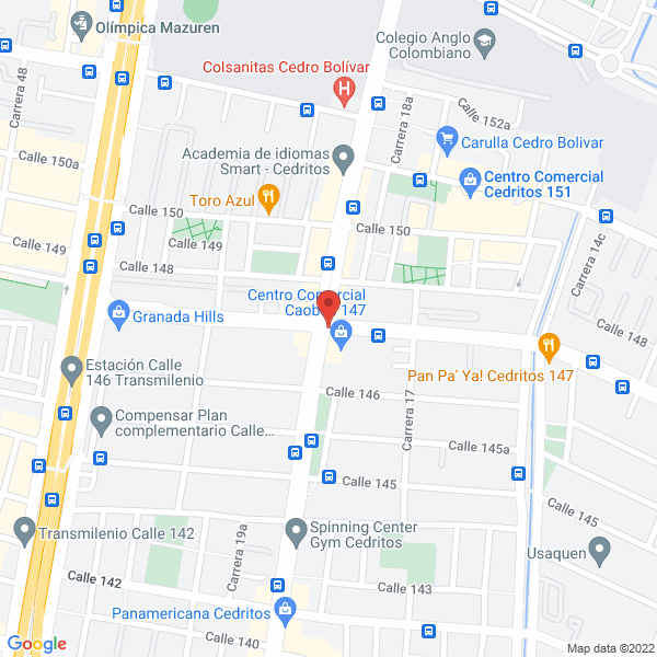 Map of Central De Eléctricos Caobos